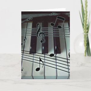 Piano Keys and Music Notes