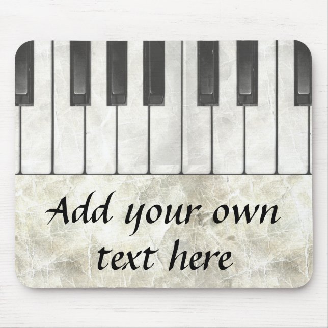 Piano Keys and Parchment Mousepad (Front)
