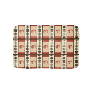 Piano keys antique pianos & chairs bath mat