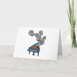 Piano Keys Art Gift - Piano Keyboard Keys Holiday Card