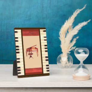 Piano Keys Border Frame Antique Hepplewhite Piano