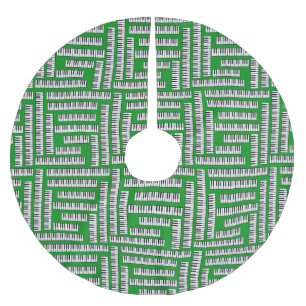 Piano Keys Brushed Polyester Tree Skirt