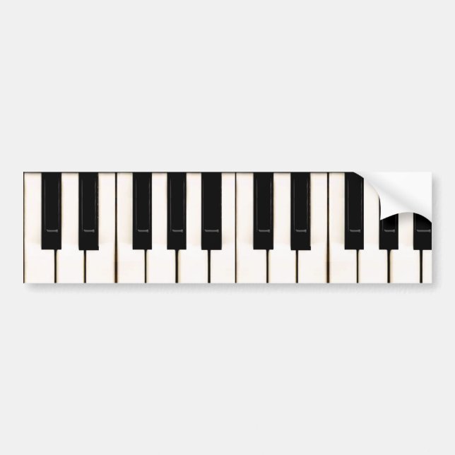 Piano Keys Bumper Sticker (Front)