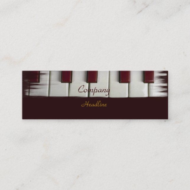 Piano Keys Business Card (Front)