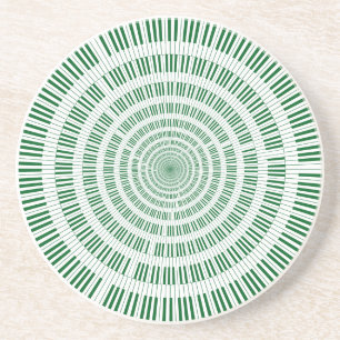 Piano Keys Circle Vortex Coasters