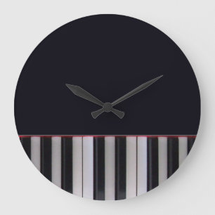 Piano Keys Clock by Leslie Harlow