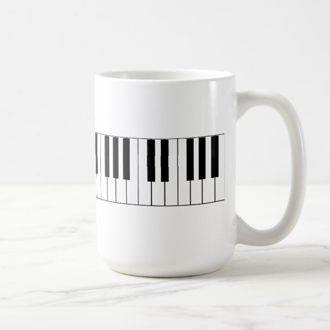 Piano Keys - Coffee Mug (Right)