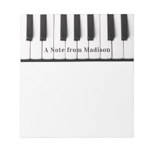 Piano Keys custom text notepad