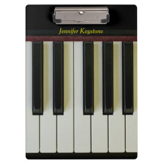 Piano Keys Customisable Name Clipboard
