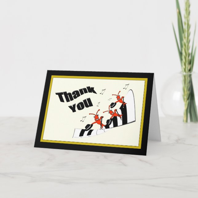 Piano Keys Dancing Crawfish / Lobster Thank You (Front)