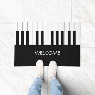 PIANO KEYS DESIGN NAME MUSIC LOVER DOORMAT