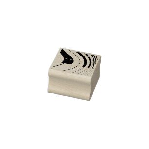 Piano Keys Distorted Abstract Rubber Stamp
