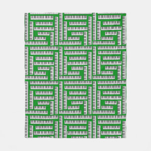 Piano Keys Fleece Blanket