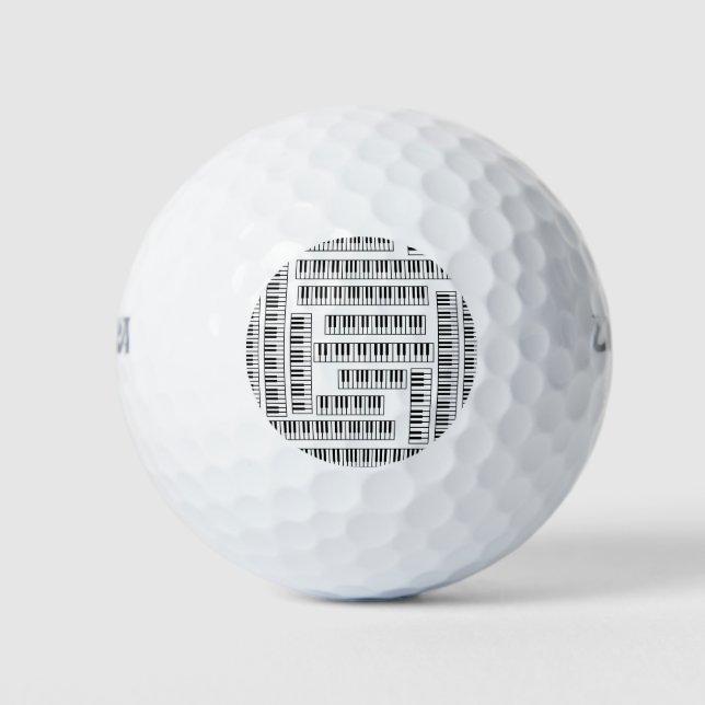 Piano Keys Golf Balls (Front)