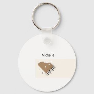 Piano keys keychain for kids, pianist or teacher