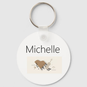 Piano keys keychain for kids, pianist or teacher