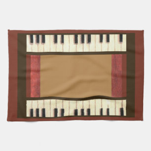 Piano Keys Kitchen Towel by Kristie Hubler