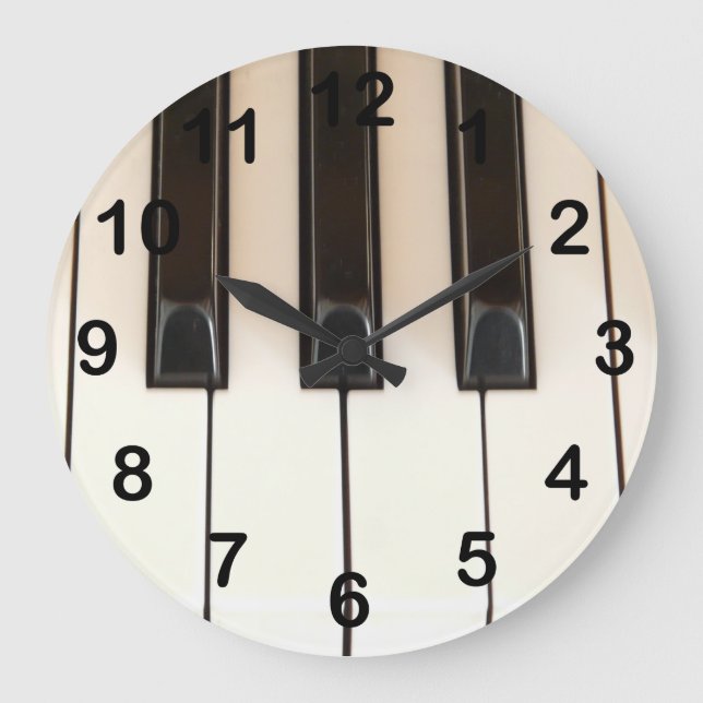 Piano Keys Large Clock (Front)