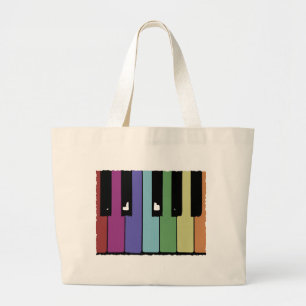 Piano Keys Large Tote Bag