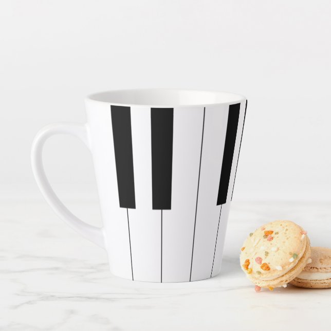 Piano Keys Latte Mug (In Situ)