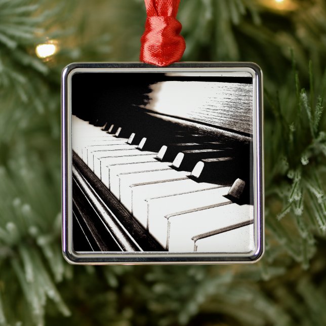 Piano Keys Macro Metal Tree Decoration (Tree)