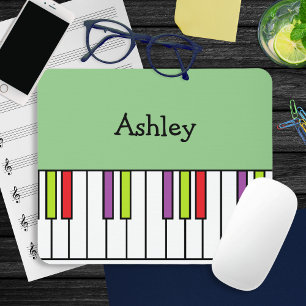 Piano Keys Music Colourful Keyboard Personalised Mouse Pad