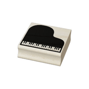 Piano Keys Music Instrument  Rubber Stamp