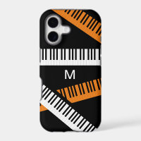 Piano Keys Music Keyboard Modern Monogrammed
