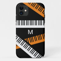 Piano Keys Music Keyboard Modern Monogrammed