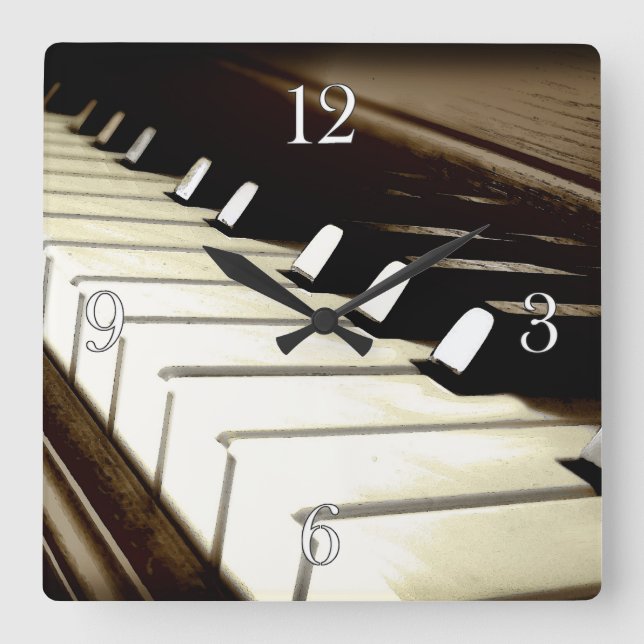 Piano Keys Music-Lover's Wall Clock (Front)