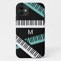 Piano Keys Musical Instrument Modern Monogrammed