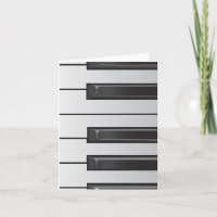 Piano Keys Note card