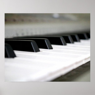 Piano Keys on a Keyboard Colour 16x20 Poster
