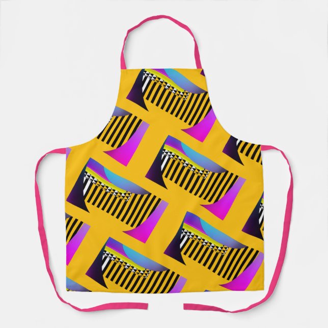 Piano Keys Orange Apron (Front)