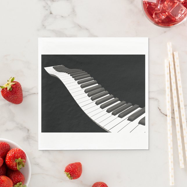Piano Keys Paper Napkins (Creator Uploaded)