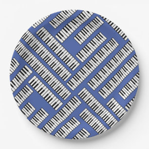 Piano Keys Paper Plate
