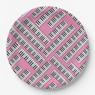 Piano Keys Paper Plate