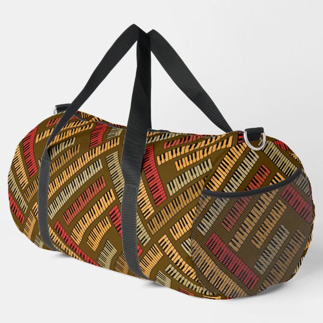 Piano Keys Pattern Duffle Bag (Right Corner)