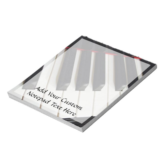 Piano Keys Photograph Notepad (Rotated)