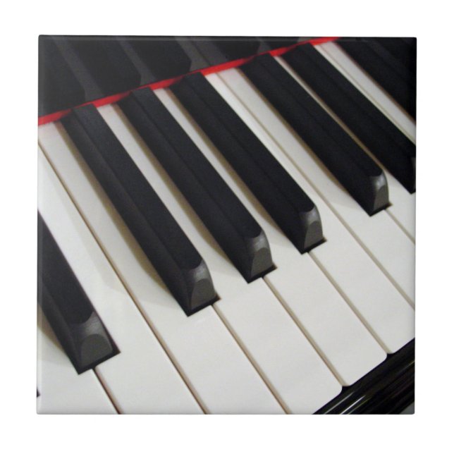 Piano Keys Photograph Tile (Front)