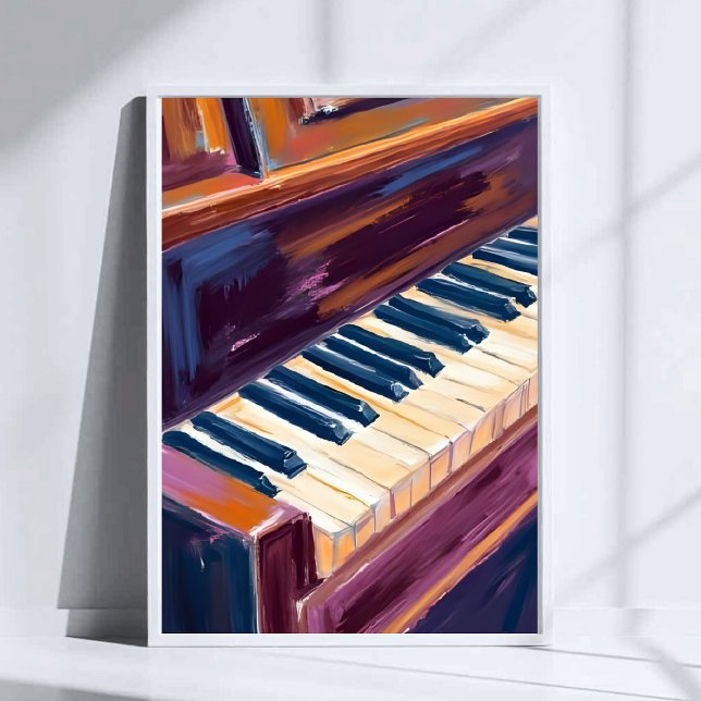 Piano Keys Pianist Painting Poster (Creator Uploaded)