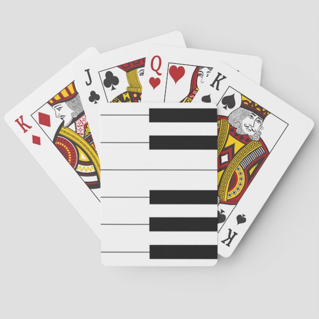 Piano Keys  Playing Cards (Back)