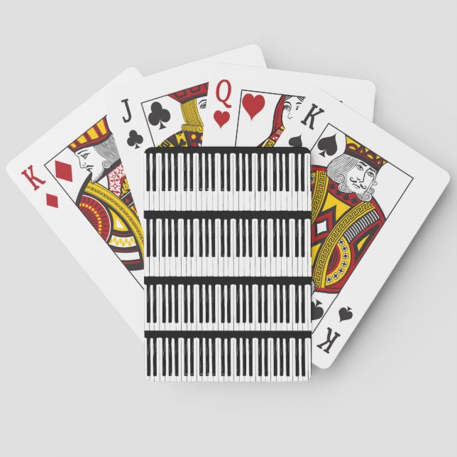 Piano Keys Playing Cards (Back)