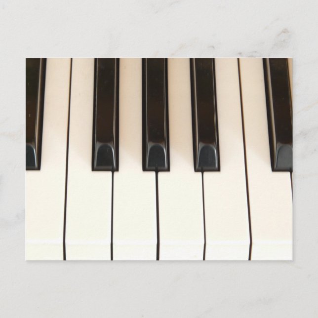 Piano Keys Postcard (Front)