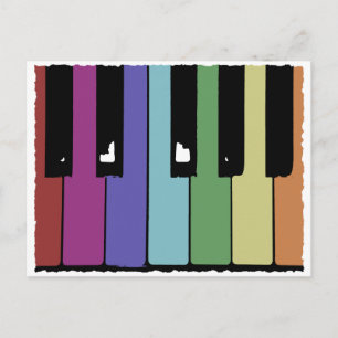 Piano Keys Postcard