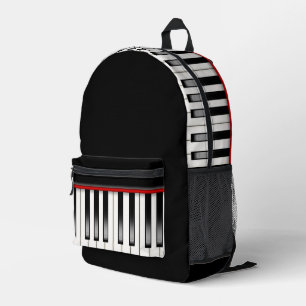 Piano Keys Printed Backpack