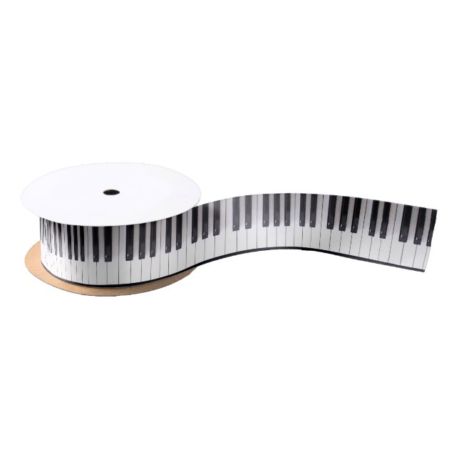 Piano Keys Ribbon Satin Ribbon (Spool)