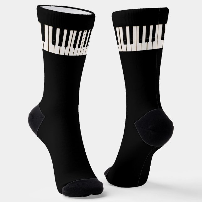 Piano Keys  Socks (Angled)