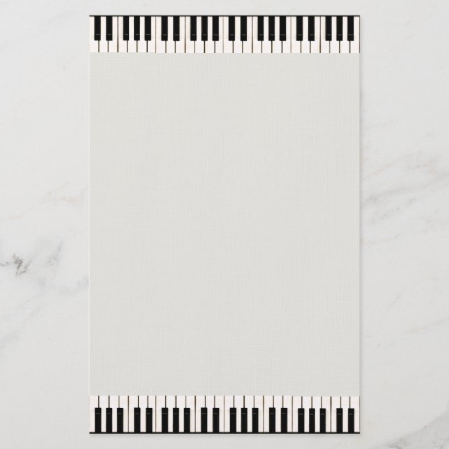 Piano Keys Stationery (Front)