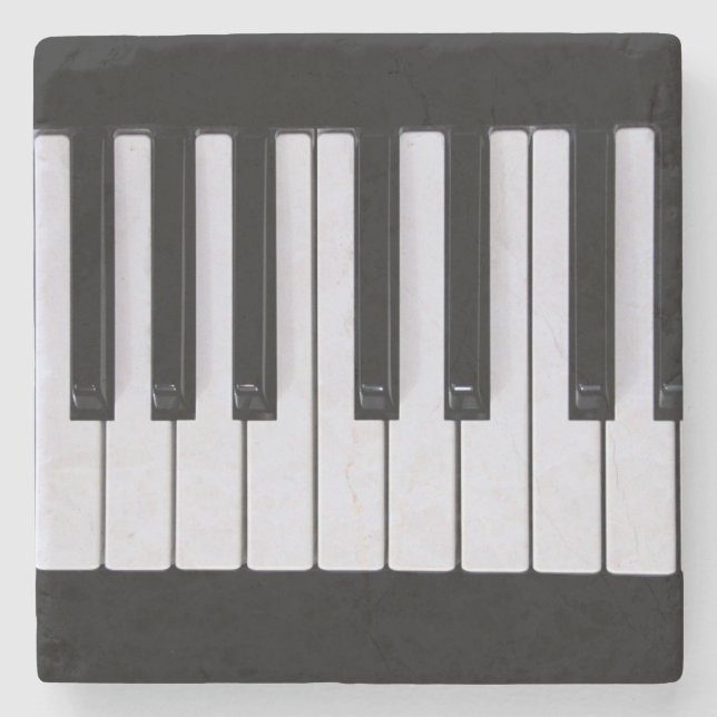 Piano Keys Stone Coaster (Front)